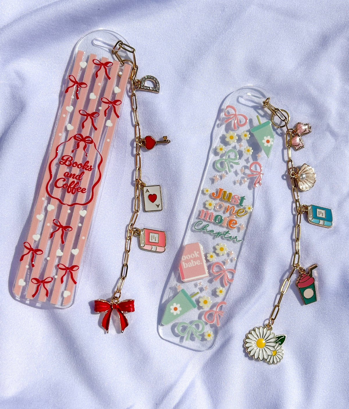 acrylic bookmark charms